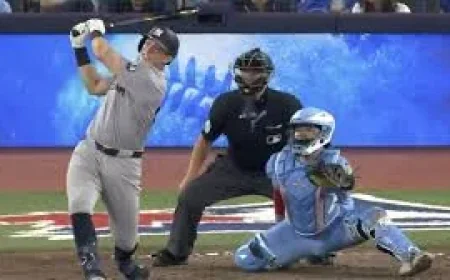 Louis Varland: Rice and Caballero power Yankees past Blue Jays 8-3