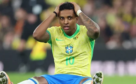Rodrygo Left Off Brazil’s 26-Man World Cup Roster
