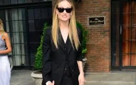 Olivia Wilde Wears Black Outside The Bowery Hotel in New York