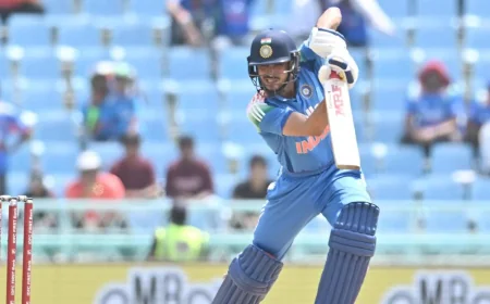 Ishan Kishan Watch: Shubman Gill Reaches Ninth ODI Century in Lucknow