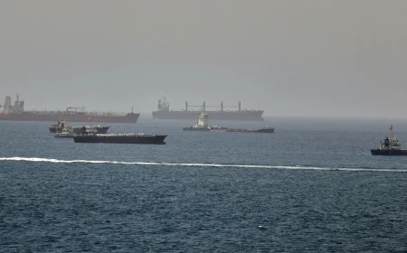 Three Iranian tankers cross Us-iran blockade line in Gulf of Oman