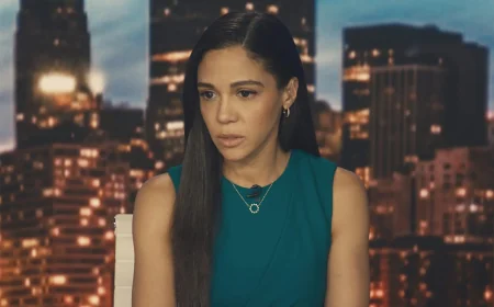 Courtney Grace Turns Disclosure Day Anchor Scene Into Online Buzz