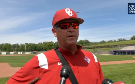 John Mateer attends College World Series semifinals with OU support