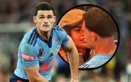 Mary Fowler Consoles Nathan Cleary After Origin Loss