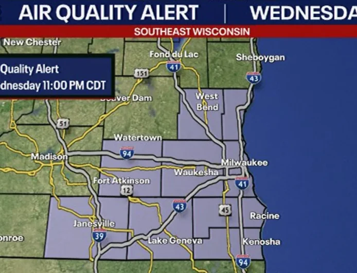 National Weather Service Issues 9-County Alert — Why Is The Air Quality Bad Today