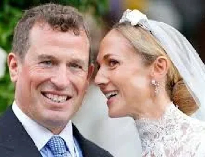 Anne, Princess Royal present Peter Phillips, Harriet Sperling portraits after June wedding