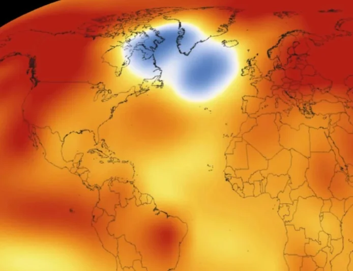 Stefan Rahmstorf tracks Cold Blob cooling south-east of Greenland
