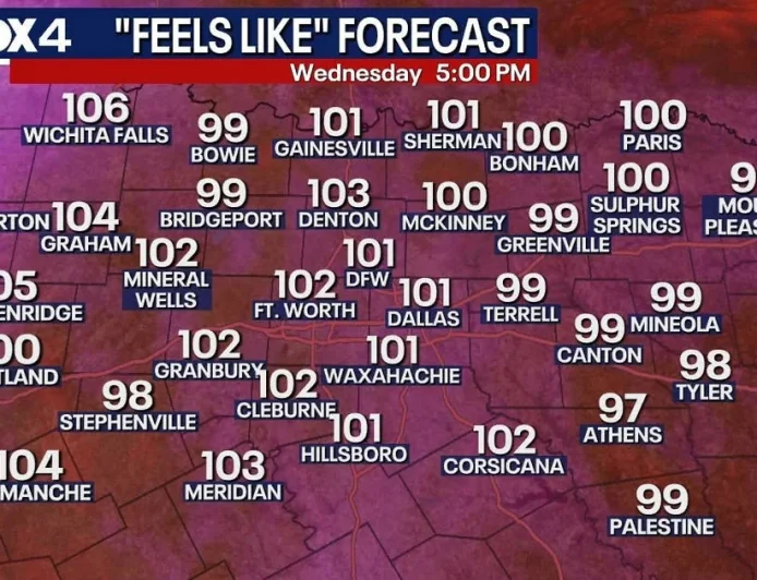 Ali Turiano Warns of 105 Heat Index for Weather In Dallas Fans