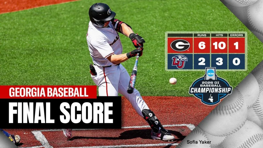 Georgia Routs Liberty 6-2 Behind Five Homers in Auburn Baseball Score