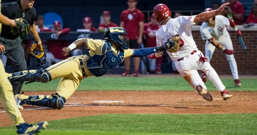 Oklahoma Baseball Stuns Georgia Tech 15-8 Behind Eight-Run Fourth