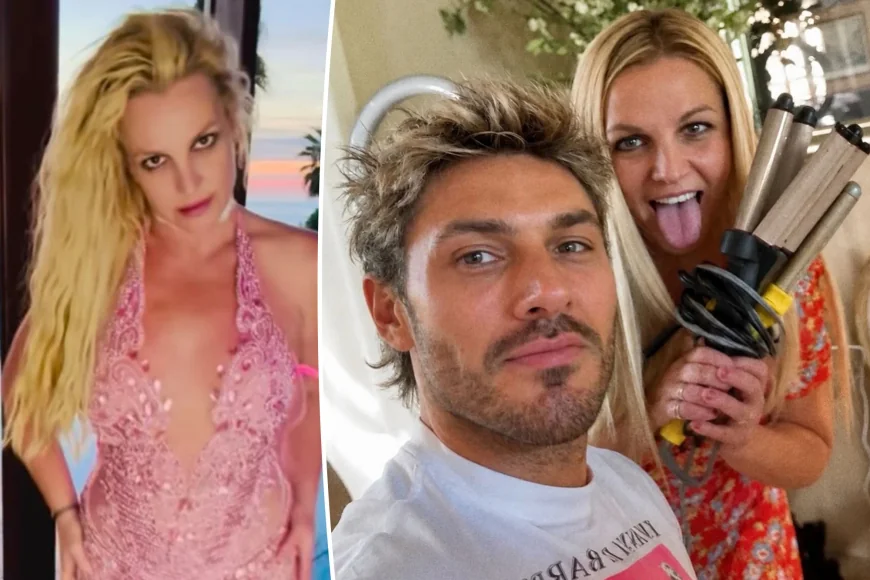 Britney Spears New Hairstyle Debuts Straightened Blond Locks by Chris Appleton
