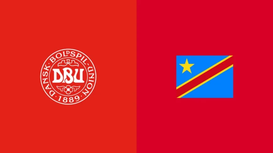 Denmark Vs Dr Congo Begins in Liege at 2:00 PM