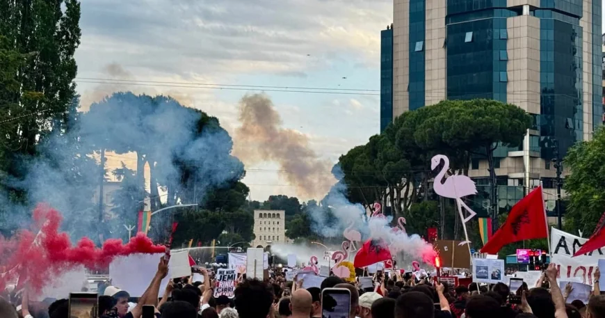 Thousands Join Jared Kushner Albania Resort Protests in Tirana