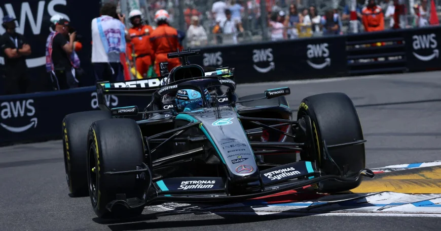 Russell Draws €100 Mercedes Pit Lane Fine After Monaco Breach — Mercedes Pit Lane Fine
