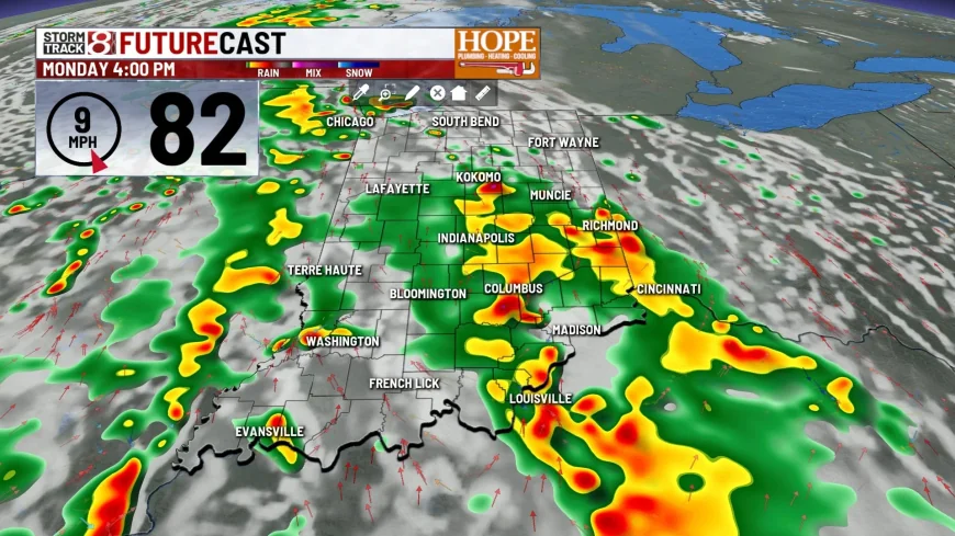 Central Indiana Wthr Weather raises flooding risk through Friday