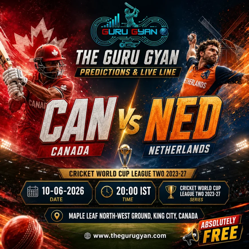 Canada vs Netherlands ODI Set for June 10 at Maple Leaf North-West Ground — Can Vs Ned