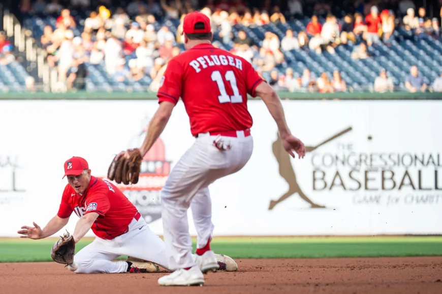 Eric Schmitt helps Republicans win 11-2 at Congressional Baseball Game