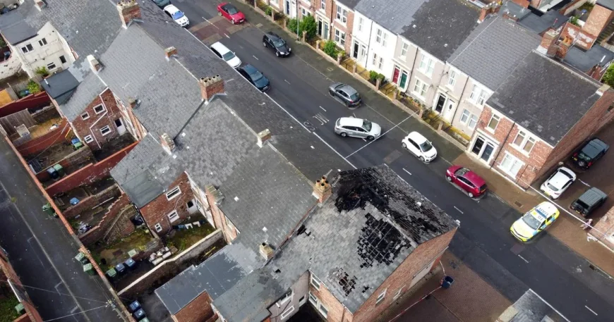 Fire Leaves Windsor Avenue Home in Gateshead a Charred Shell