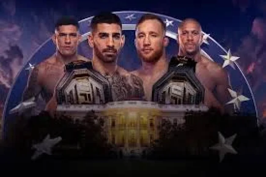 Topuria Vs Gaethje: Ilia Topuria Defends 17-0 Title at UFC Freedom 250