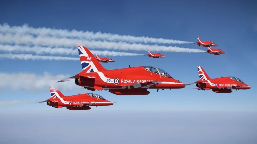 Red Arrows Flight Path Today 2026: East Midlands Airport landing set for 1.32pm
