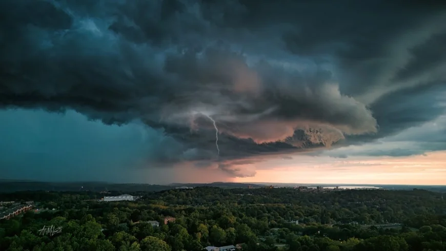 Thunderstorm line crosses Upstate and Central New York Sunday