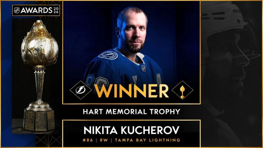 Kucherov Wins Second Hart Trophy on 130-Point Season — Nhl Mvp