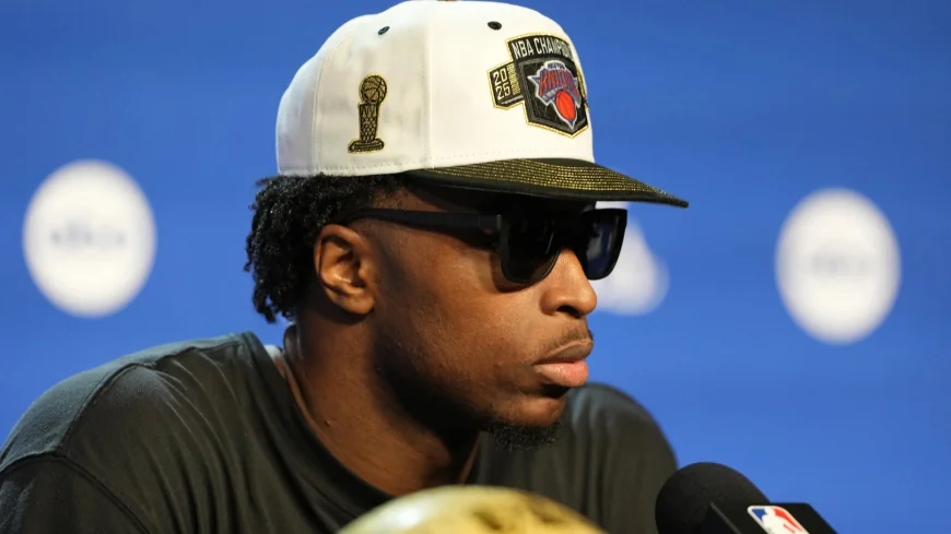 OG Anunoby’s Tequila Reaction Caps Knicks’ 53-Year Title Run — Tell Me About Og Anunoby Accidentally Streaming The Knicks Championship Celebration