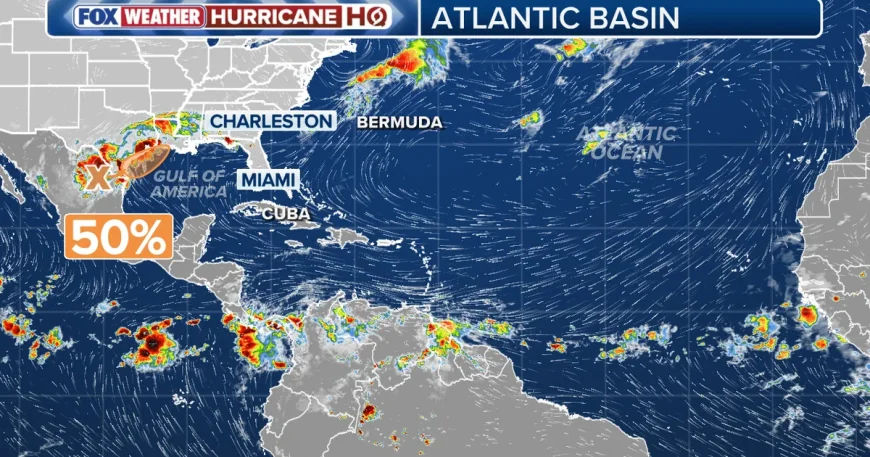 National Hurricane Center raises tropical disturbance to 50% chance