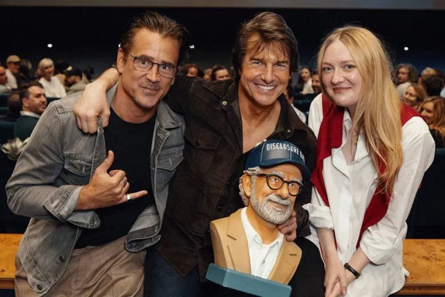 Tom Cruise Reunites With Dakota Fanning at Disclosure Day Screening