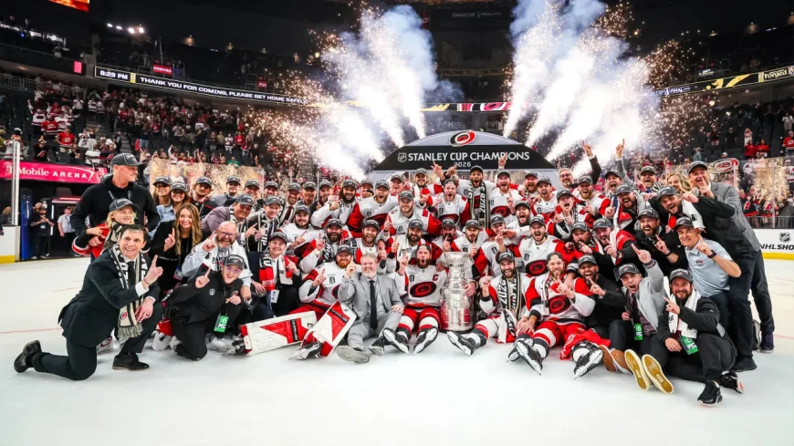 Staal Leads Carolina Hurricanes Hockey Game to 3-0 Game 6 Cup Win