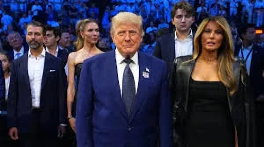 Barron Trump Attends Father’s UFC Night for Trump Family Ufc Freedom 250