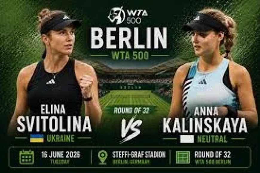 Elina Svitolina Faces Anna Kalinskaya in Bett1open Round of 32