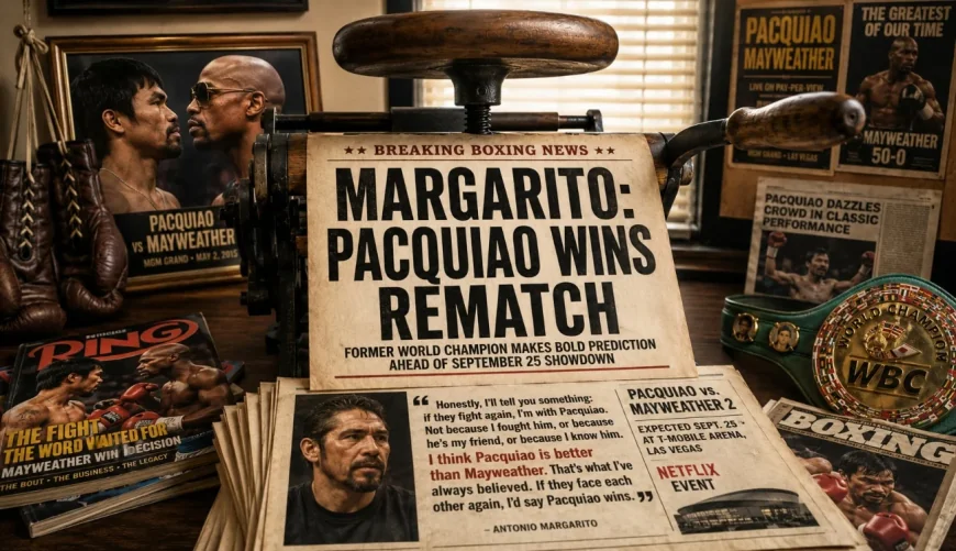Antonio Margarito Picks Manny Pacquiao Over Floyd Mayweather