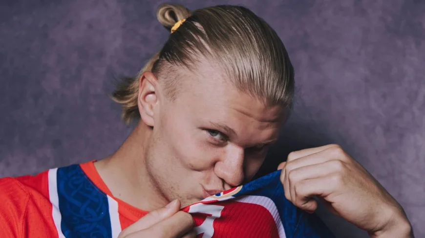 Braut Haaland worn differently by Norway against Iraq