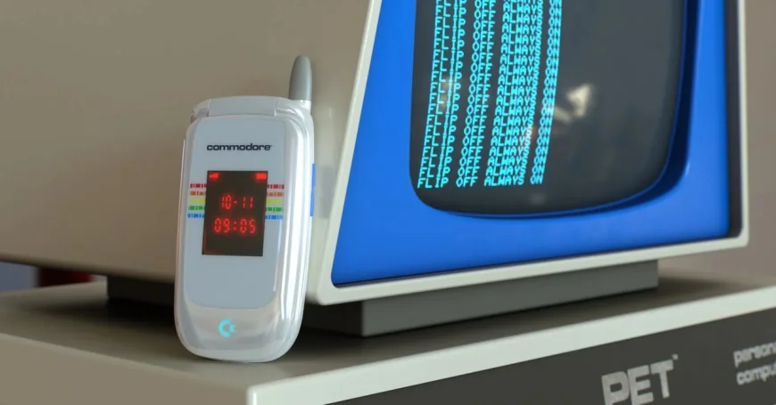 Commodore Callback 8020 Blocks Social Apps on a Flip Phone