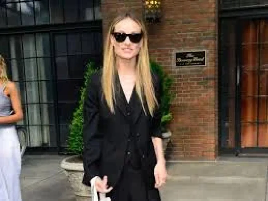 Olivia Wilde Wears Black Outside The Bowery Hotel in New York