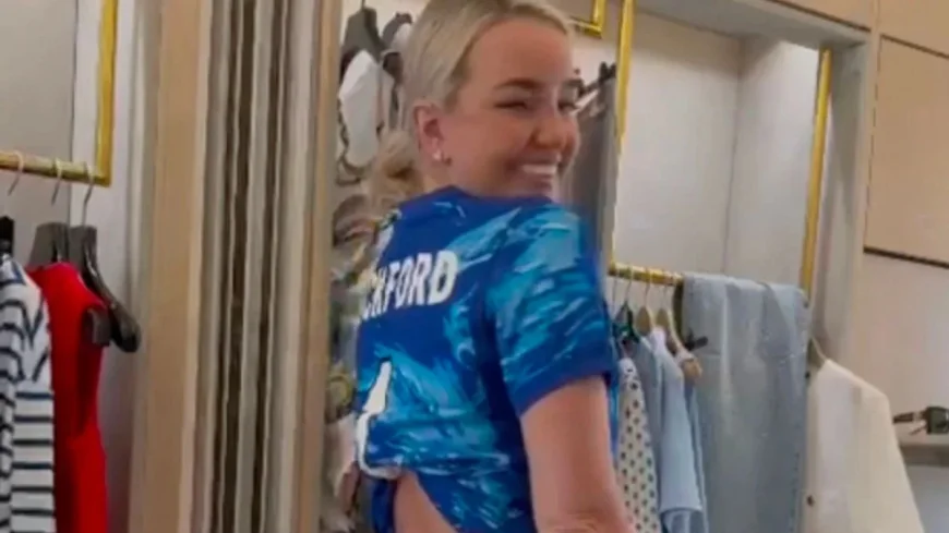 Megan Pickford Turns England Goalie Prep Into a Celine Shop Trip