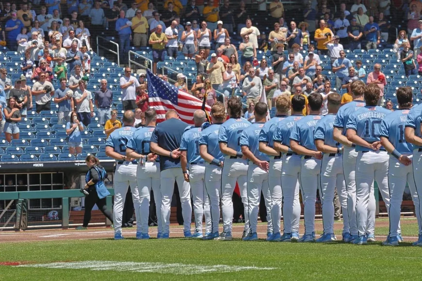 Unc Baseball Score: Tar Heels Beat West Virginia 5-2 in Omaha