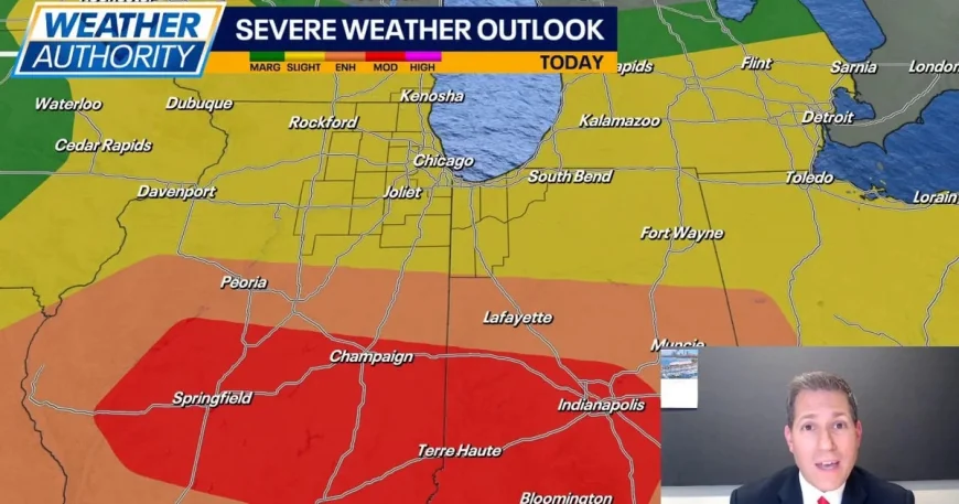 Lake County Tornado Warning Chicago lasts until 10 p.m. Wednesday