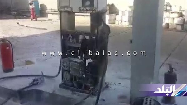 بالفيديو والصور.. ملثمون يشعلون النيران بمحطة بنزين بـ«ميت غمر»