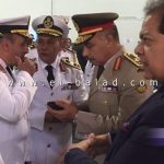 بالصور.. «أبو العينين» يهنئ قائد القوات البحرية باستلام «الميستيرال»