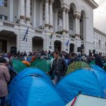 تجمع أكثر من 50 ألف متظاهر في وسط العاصمة مولدوفا