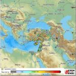 مصر تكشف عن صورة للمناطق السورية والتركية الأكثر تضررا بالزلزال الأخير