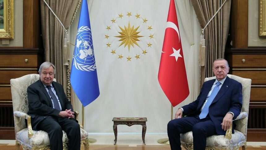 الأمين العام للأمم المتحدة يهنئ أردوغان على إعادة انتخابه