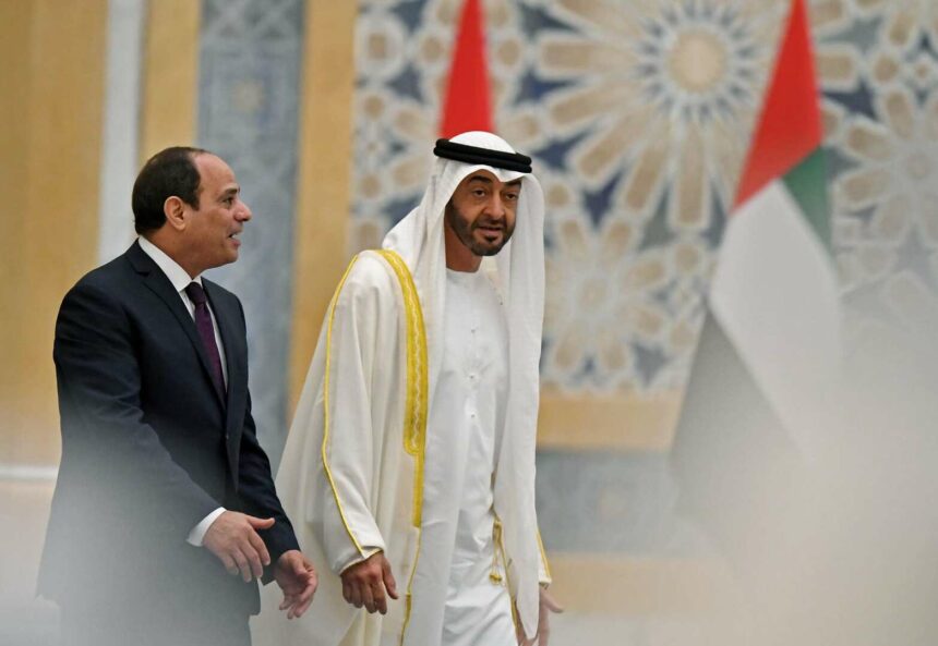 الرئاسة المصرية تكشف تفاصيل لقاء السيسي وبن زايد