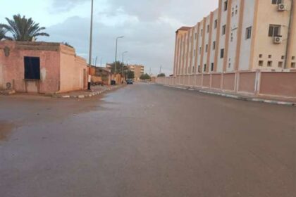 تساقطت أمطار غزيرة على شمال سيناء