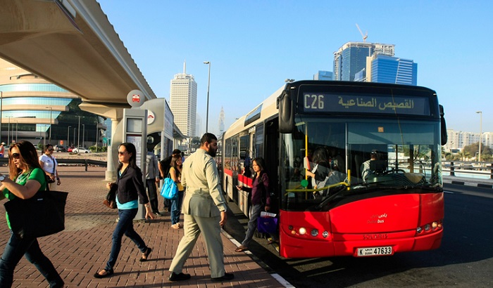 جداول مواعيد الباصات بين أبوظبي ودبي