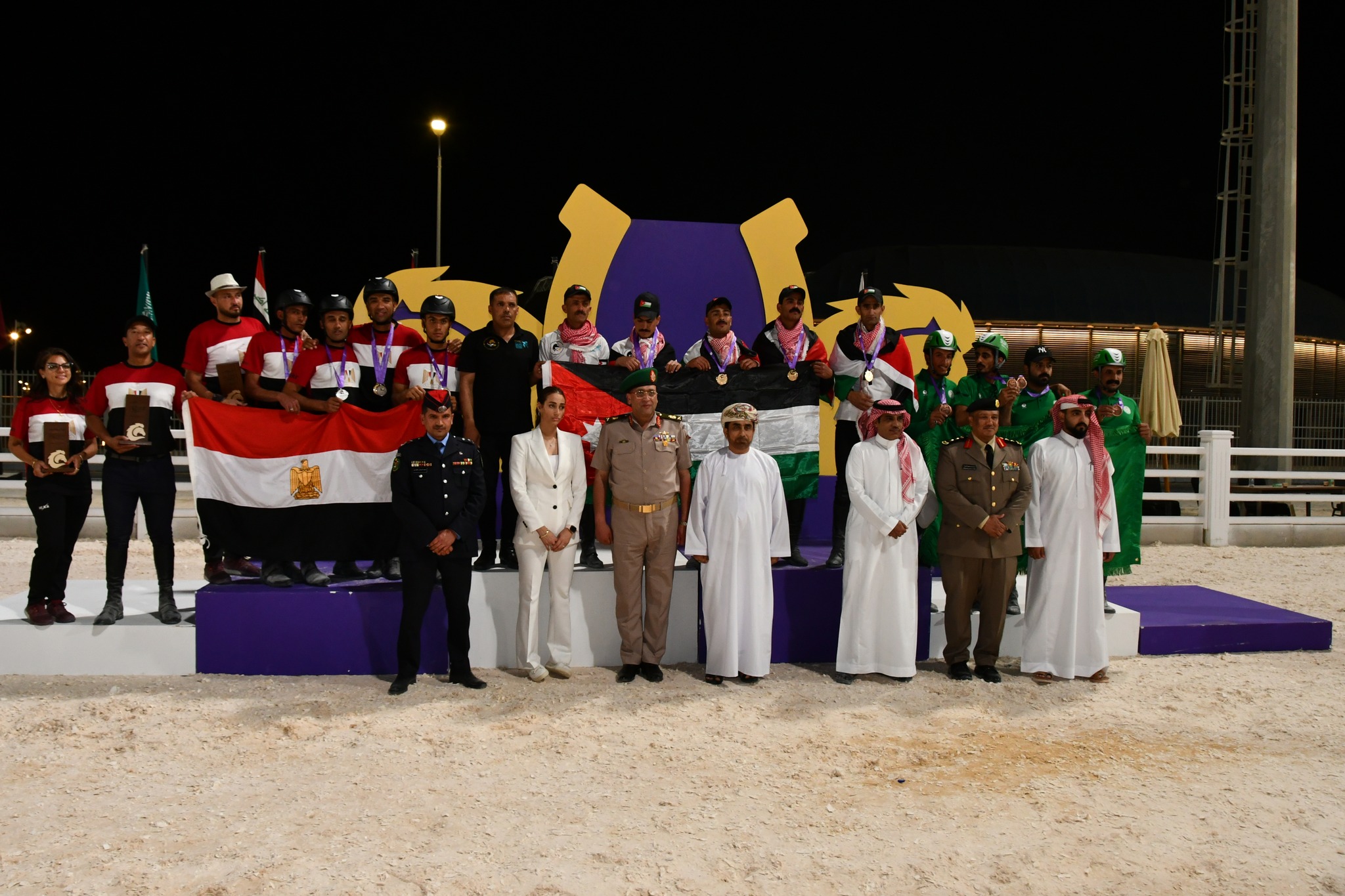 انطلاق فعاليات البطولة العربية العسكرية للفروسية بنادى الفروسية شاهد الصور - بوابة البلد