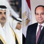 الرئيس السيسي وأمير قطر يؤكدان استمرار العمل المشترك لوقف الحرب في غزة