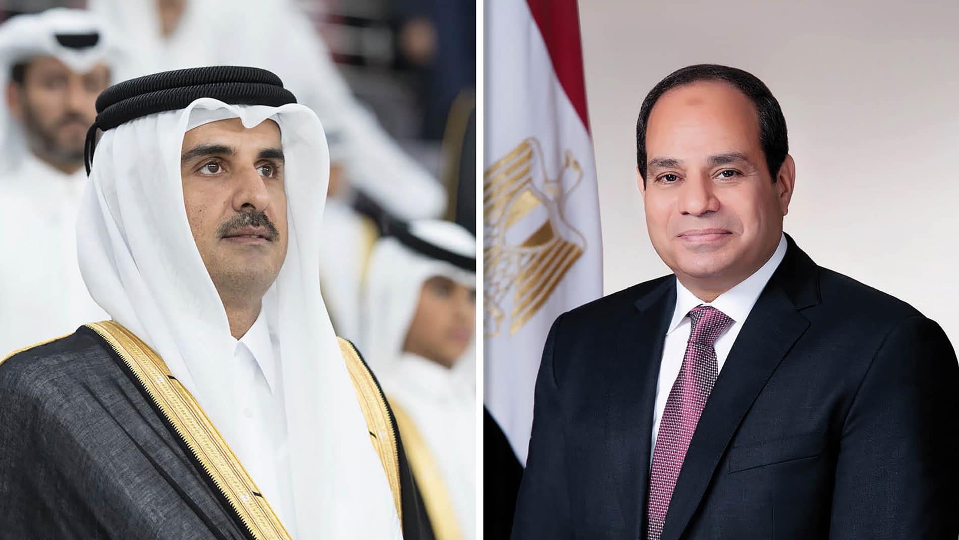 الرئيس السيسي وأمير قطر يؤكدان استمرار العمل المشترك لوقف الحرب في غزة